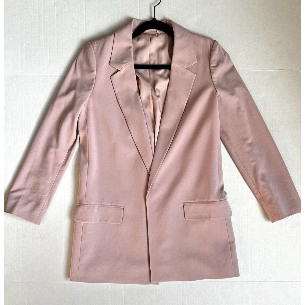 All Saints Pink Aleida Lightweight Tri Blazer Open Front Jacket Women’s Size 2